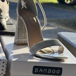 Rhinestone Heels, Size 7