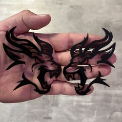 Black Redeye Impala Fender Badges