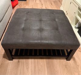 Arhaus Butler Coffee Table/Ottoman with trays