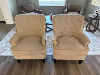 2 Matching Club Style Chairs