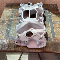 Edelbrock performer manifold for a small block