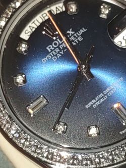 Brand New Diamond Rolex Date-Day Watch