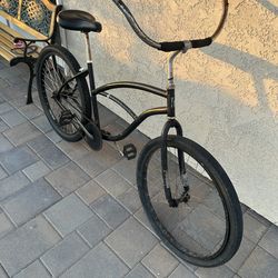 Black Beach Cruiser 26” Wheels