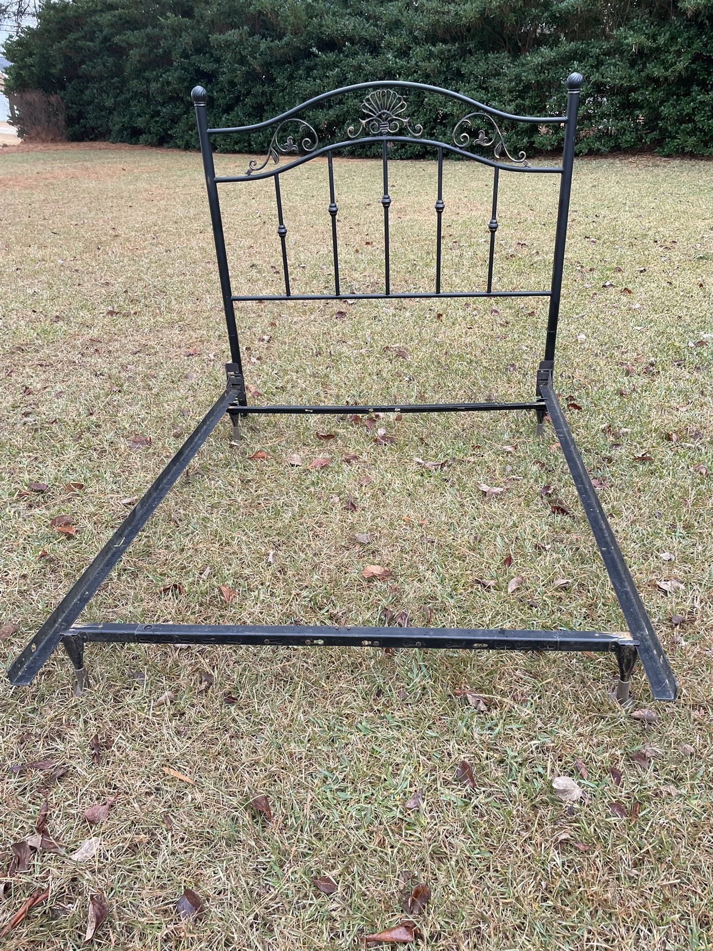 Black Metal Headboard And Metal Bed Frame Full