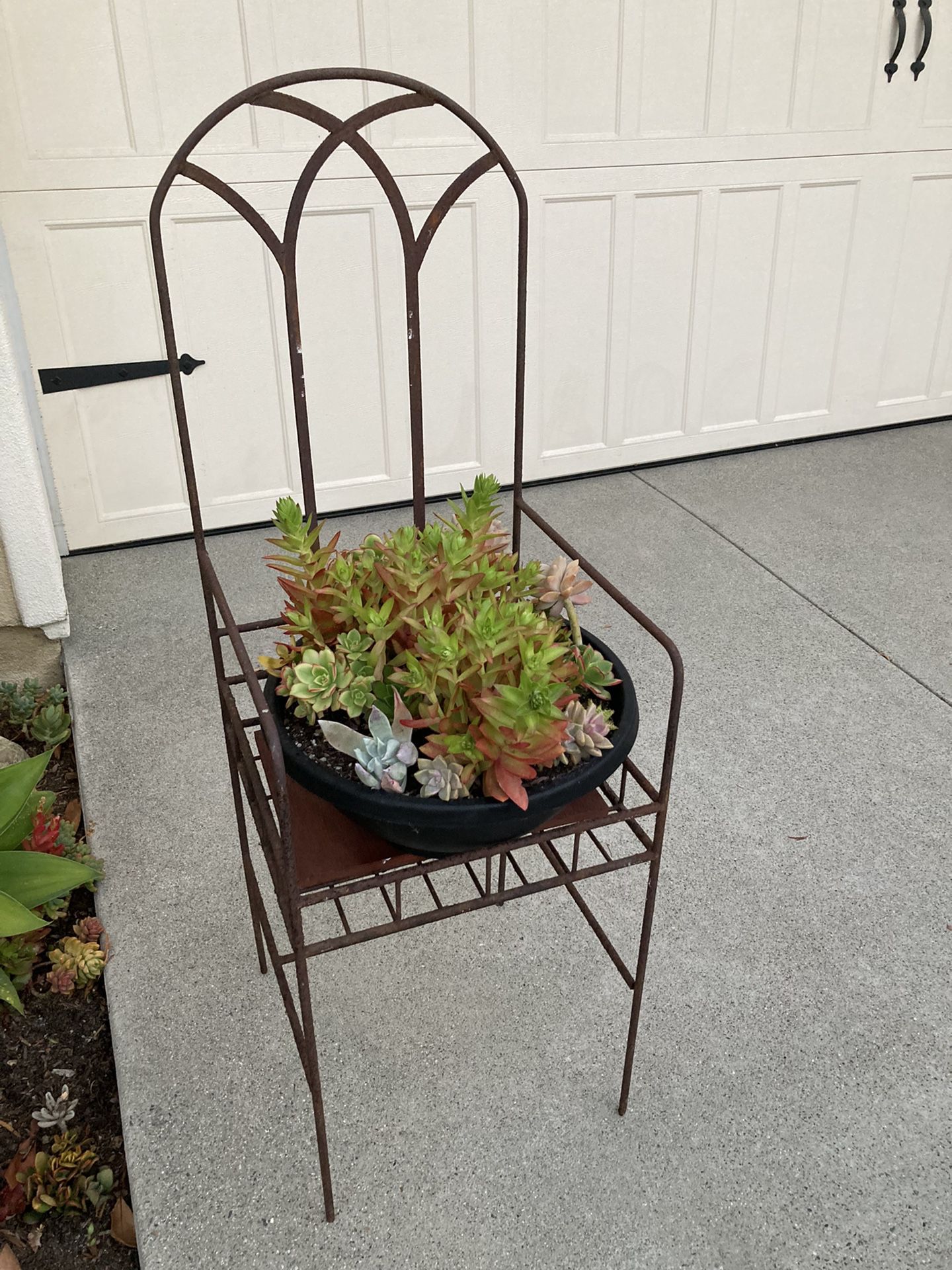 Vintage Iron Plant Rack  (adult Chair Size)