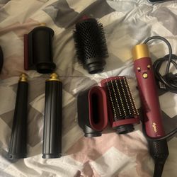 Dyson Airwrap Red & Gold