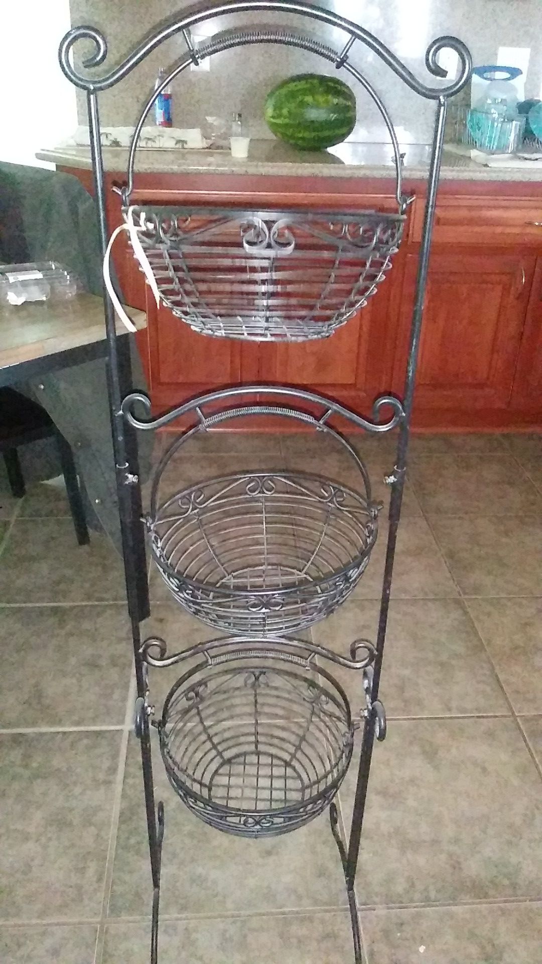 Kitchen 3 tier basket stand
