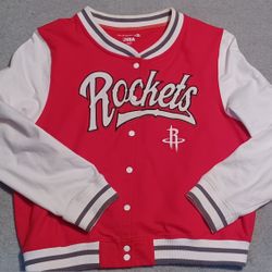 Houston Rockets Size XLarge Men's Coat Jacket Full Button  Hakeem Jalen Reed Amen