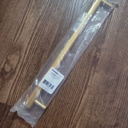 Franklin Brass Bar 12-in Center to Center Brushed Brass Cylindrical Bar Drawer Pulls

