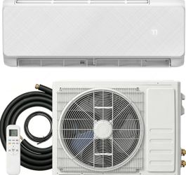 Electactic 9000 BTU Mini Split Air Conditioner & Heater, Wall-Mounted Air Conditioning with Heat Pump System, 20.5 SEER2, 115V, Compatible with Alexa,