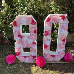 80th Birthday  Marquee Numbers 