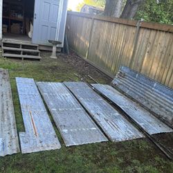 vintage Corrugated steel 