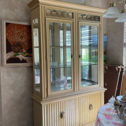 Large  China Cabinet and Dining Table