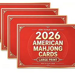 2026 Mah Jong Card Official NMJL Revision -