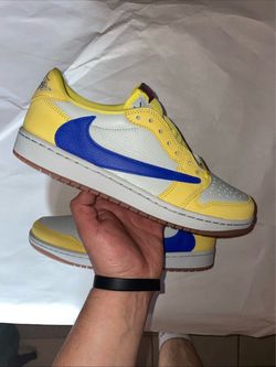 Travis Scott x Nike Air Jordan 1 Retro OG SP Canary Yellow Men Size 9.5 New 2025