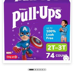 Pull-Ups Boys' Potty Training Pants, 2T-3T (16-34 lbs), 78 Count
