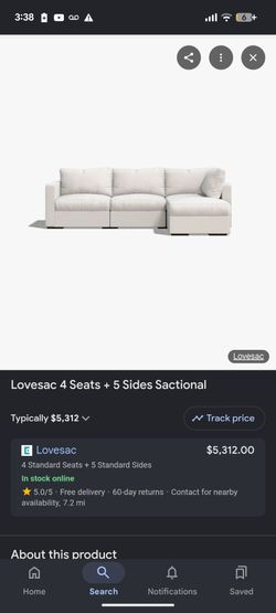 Lovesac sectional