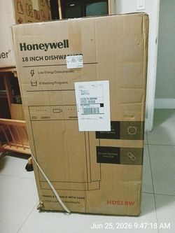 Dishwasher New in box! Honeywell 18" compact HDS18W full warranty