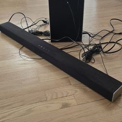 Amazing Vizio 5.1 Soundbar With Surrond Speakers And Sub Woofer
