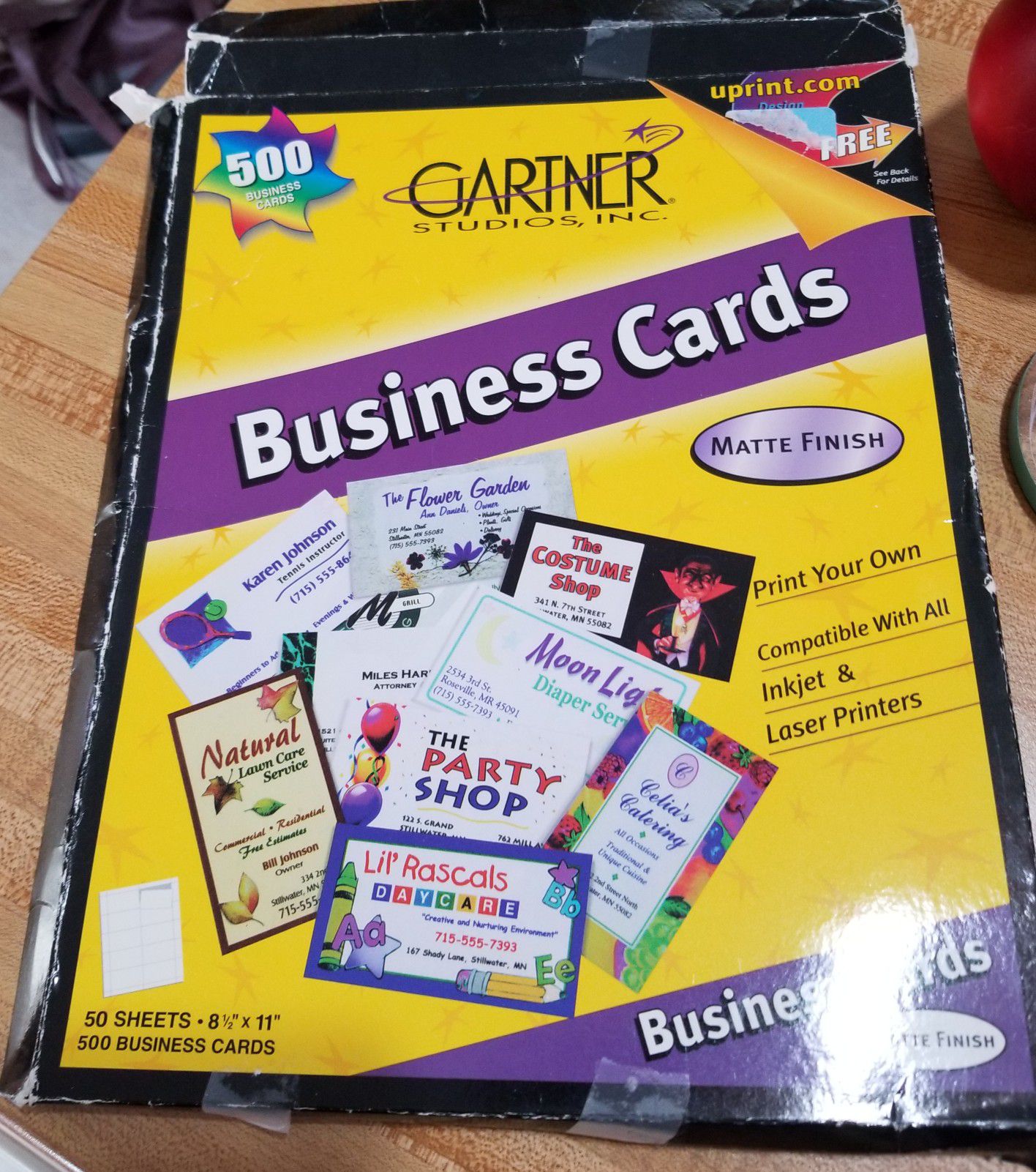 18 sheets of business labels for printing