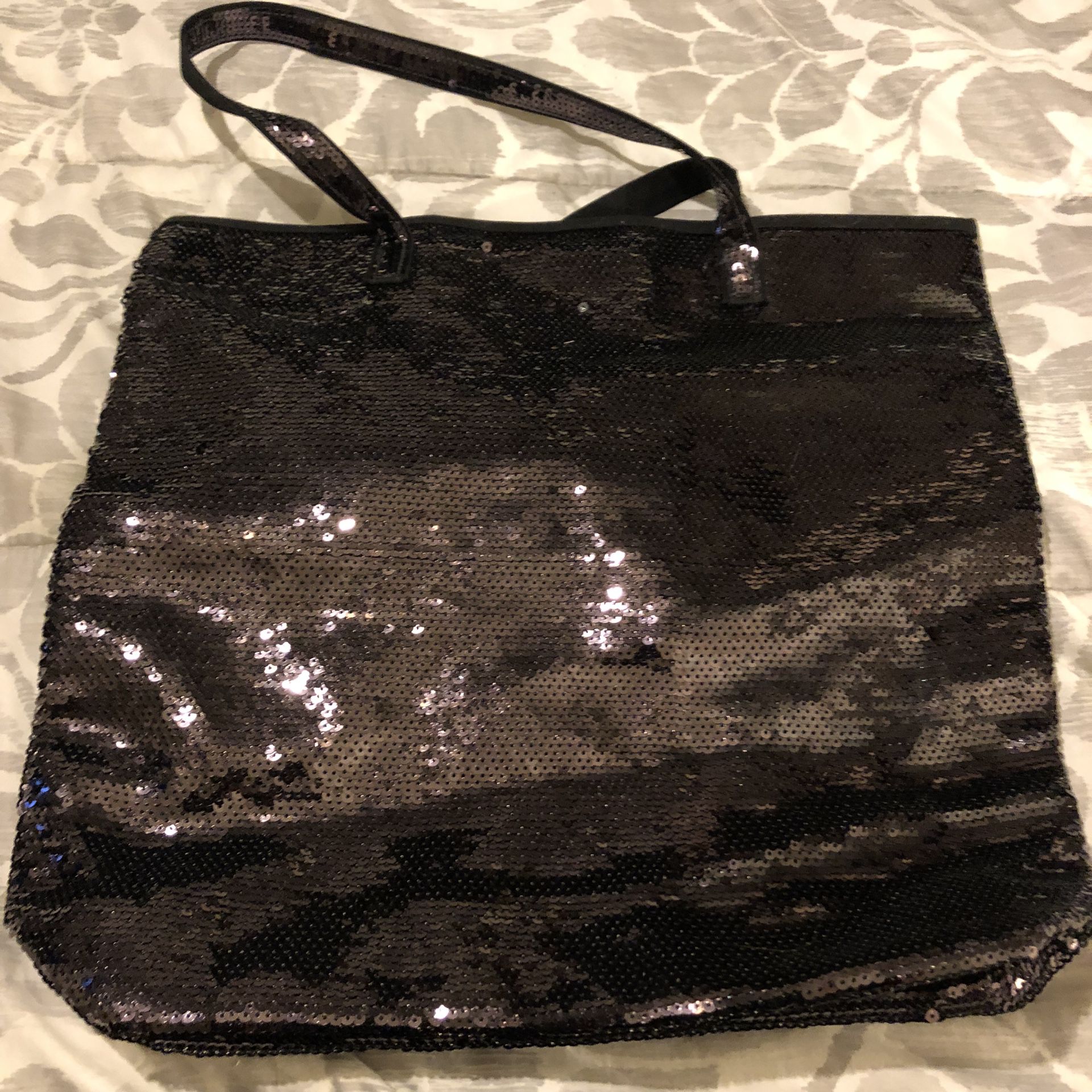 Victoria Secret Black Velvet Bag