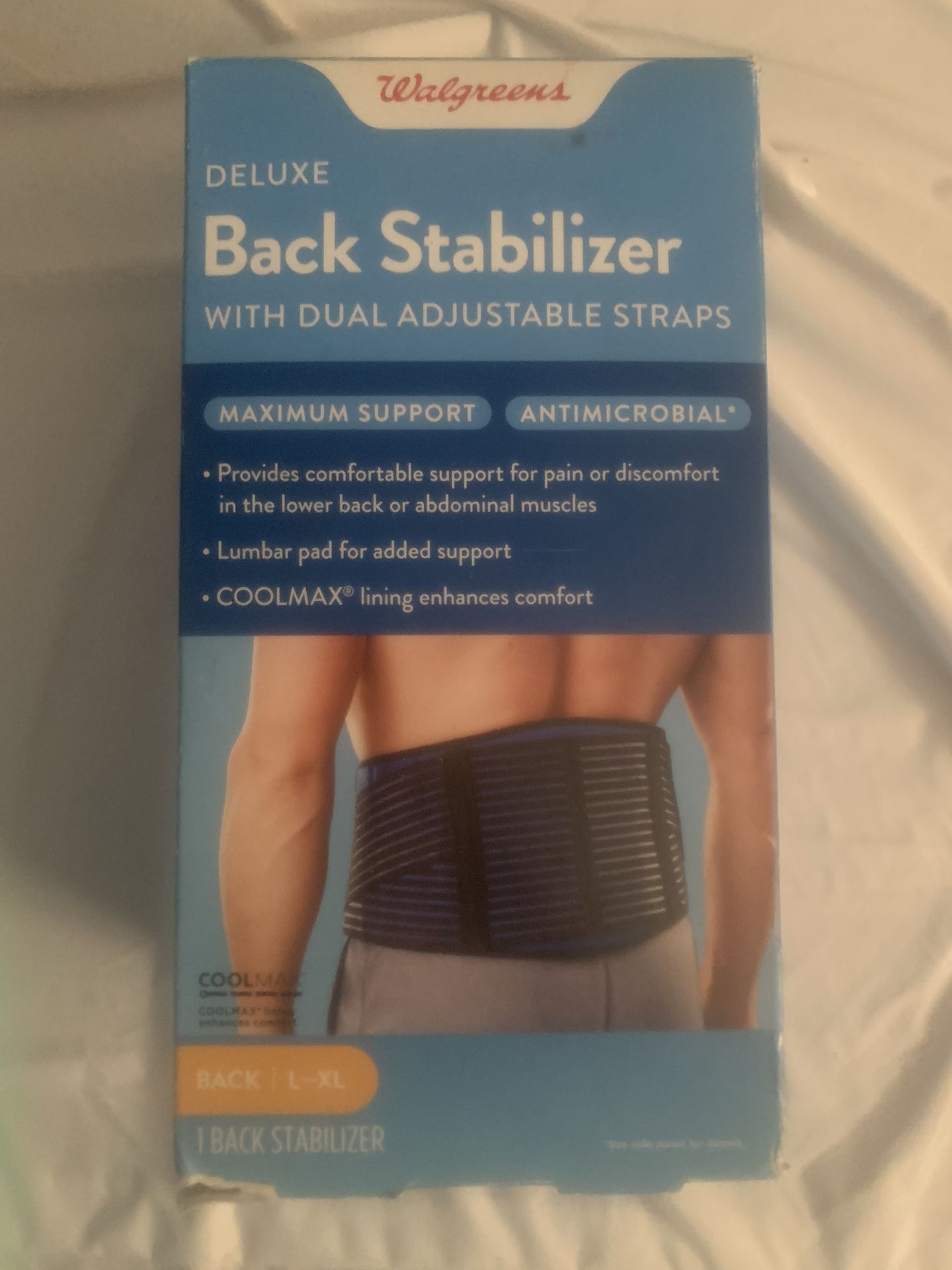 Barely used back stabilizer. For large to extra large Pick up in east haven