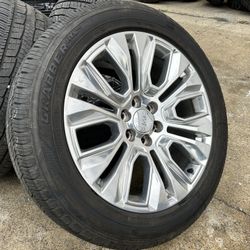 22” OEM GMC sierra Yukon DENALI wheels polished General 90% 275/50/22 fits Chevy Tahoe Silverado