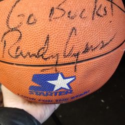 Basketball Signed Twice By Randy Achers