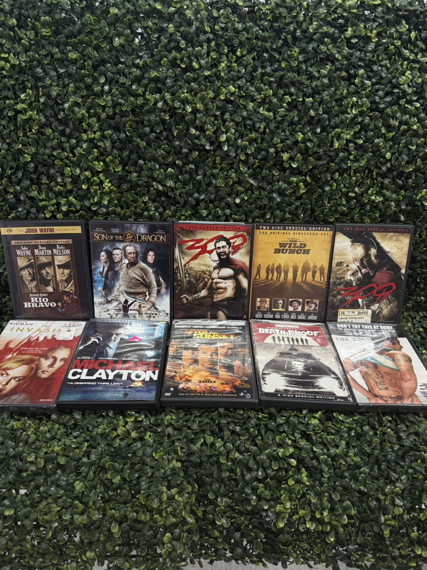🔥 Action DVD Lot x10 – 300, Death Proof, Michael Clayton, Wild Bunch (#3)