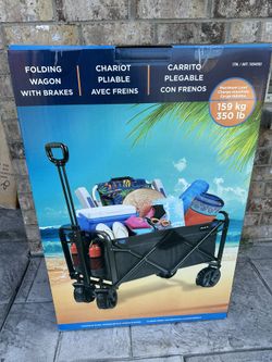 Mac Sports XL Folding Wagon with Brakes - New