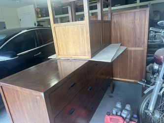 Room and Board -Two dressers, two nightstands, bed frame