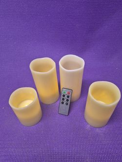 Flameless Candles. Remote Controlled