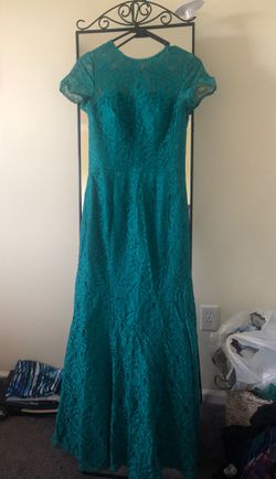 Emerald green gown