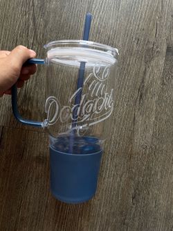Dodger stain glass cup