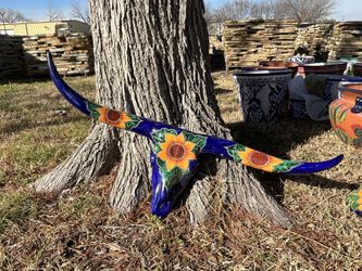 Longhorn Mexican Talavera Clay Pottery