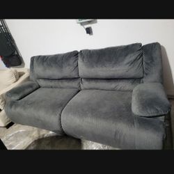 Gray Recliner Sofa