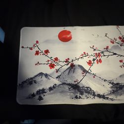 japanese cb erry blossom mouse pad xl