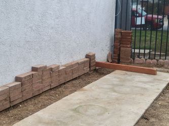 Free, about 150 red bricks, free.