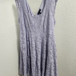 Lavender plus size dress