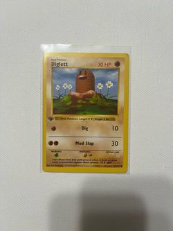 Pokemon 1st Edition Diglett 47/102 NM