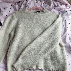 White Zara sweater