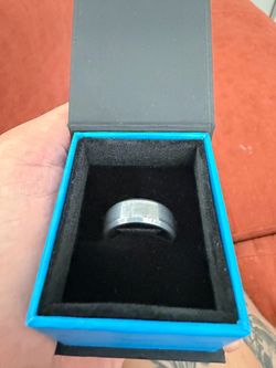Men’s Tungsten Wedding Band Ring Size 9 3/4 + Box