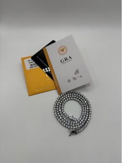 Moissanite tennis necklace 20inch 3mm (Insane shine)