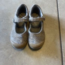 Girls Gold Flats stride Rite 