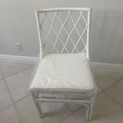White cane Dining Chairs (set Of 6)