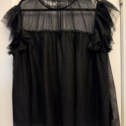 Black Plus Size Gorgeous Blouse