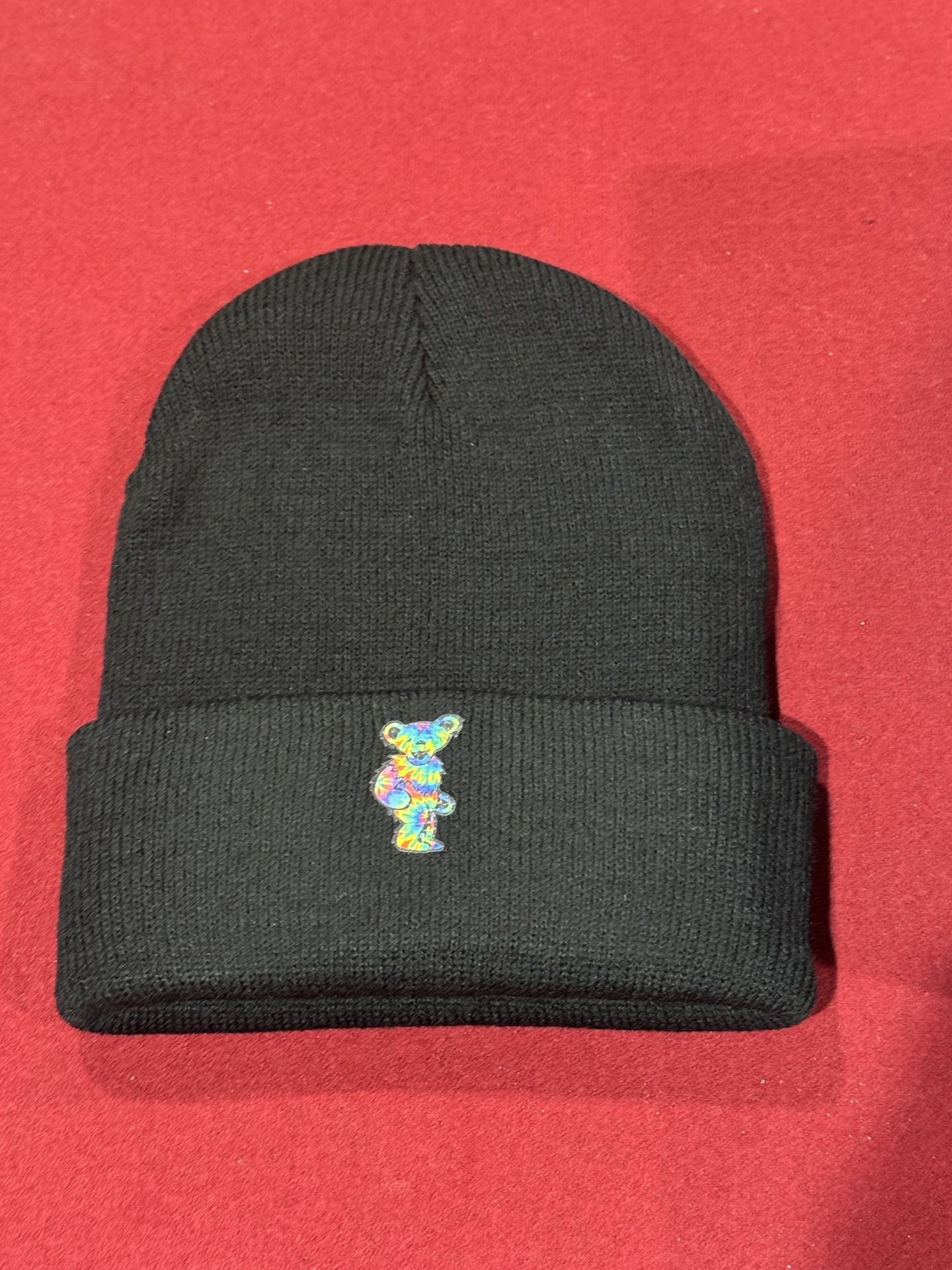 Grateful Dead Dancing Bear Child’s Black Knit Cap.