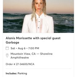 Alanis Morisette Featuring Garbage Tickets - Front And Center!