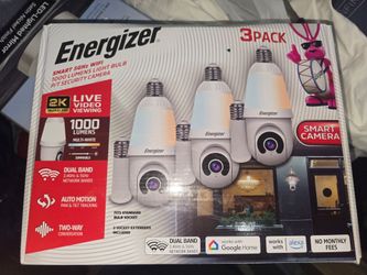 Energizer Smart 2K Light Bulb Security Camera (3- Pack)