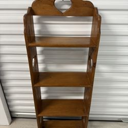 Small Solid Wood Bookcase (4 Ft Tall)